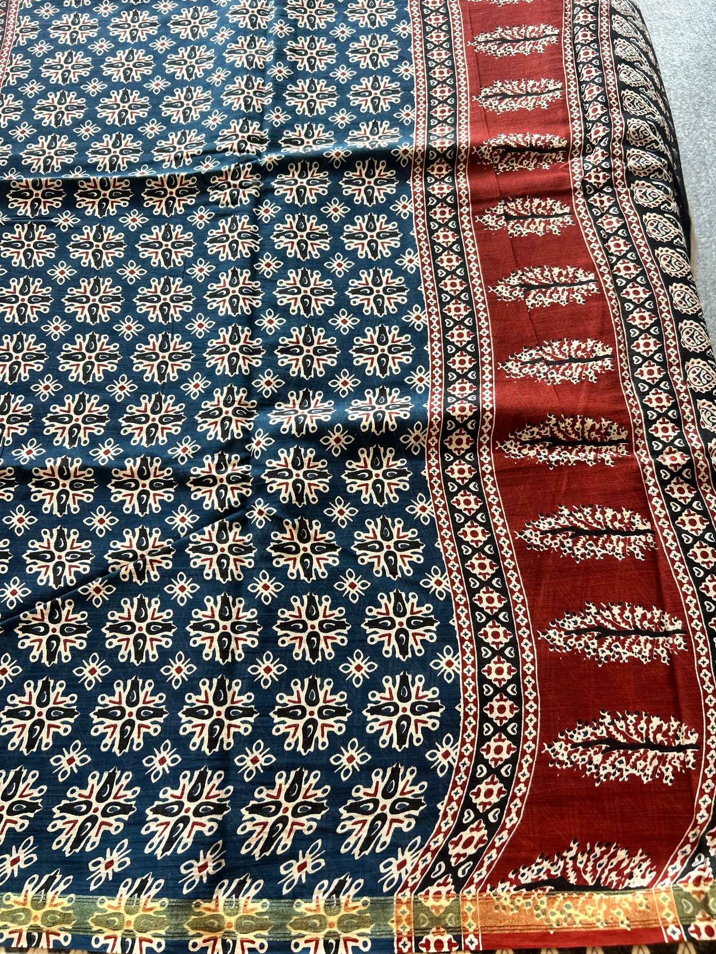 Black chanderi mul cotton