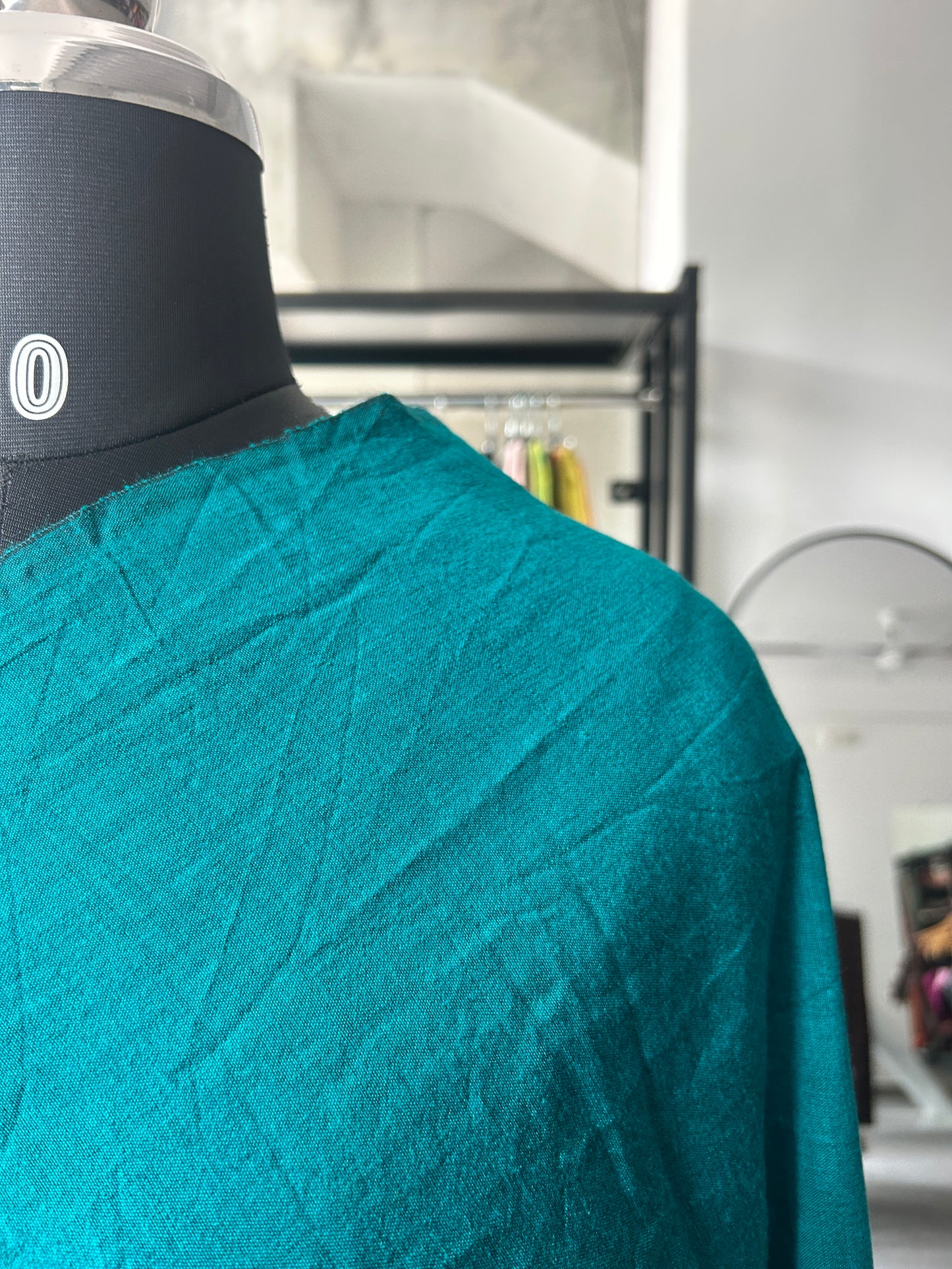 GREEN ACRYLIC COTTON