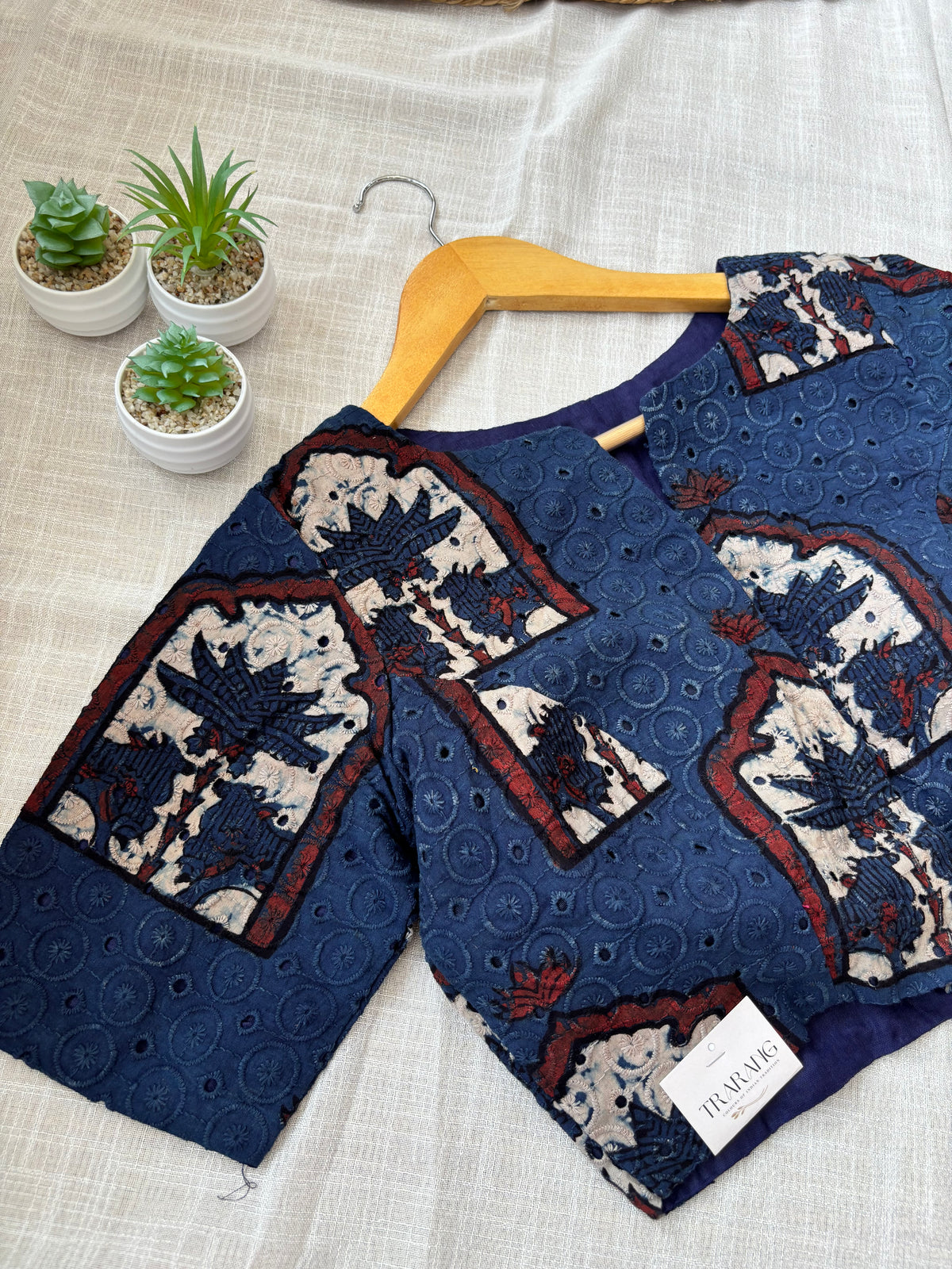 NAVY BLUE HAKOBA BLOUSE