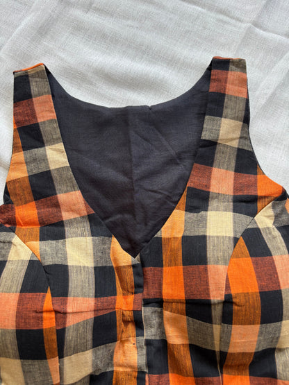 BLACK COTTON BLOUSE