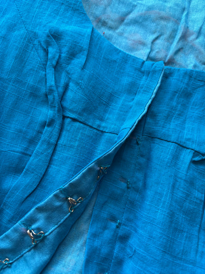 Blue Embroidered blouse