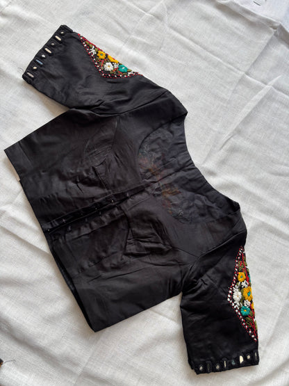 Black Embroidered blouse
