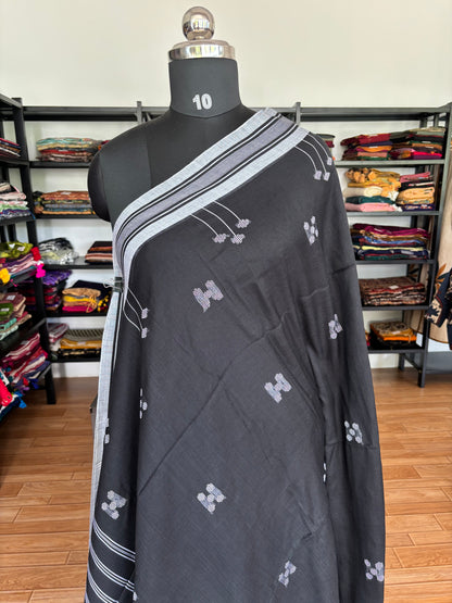 BLACK BHUJODI SAREE