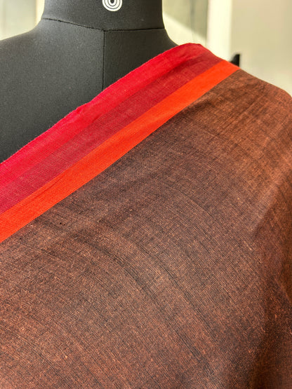 BROWN DHANIAKHALI SAREE