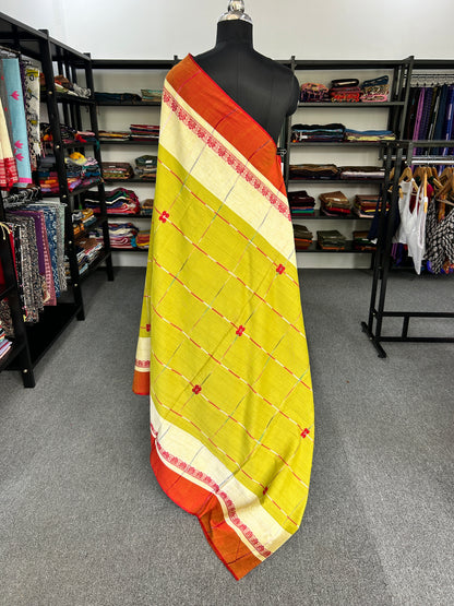 GREEN DHANIAKHALI SAREE