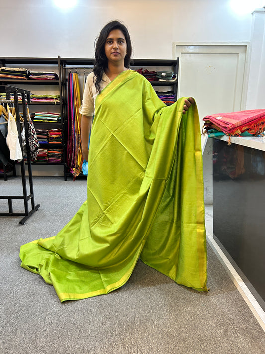 GREEN BANANA COTTON SAREE