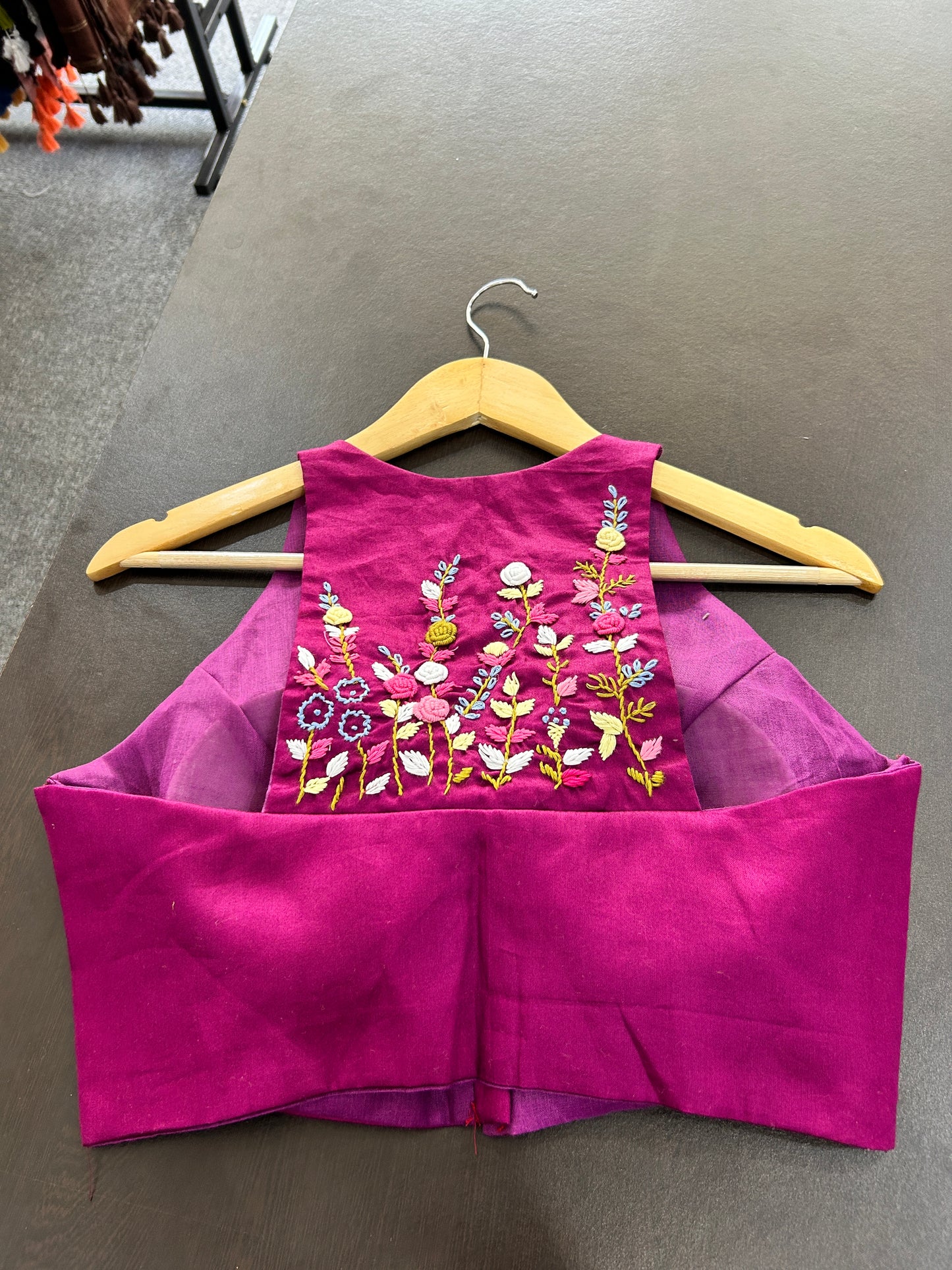 PINK EMBROIDERED BLOUSE