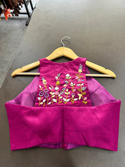 PINK EMBROIDERED BLOUSE