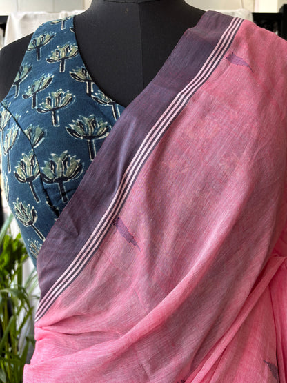PINK JAMDANI SAREE
