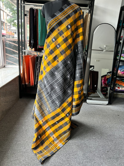 BLACK DHANIAKHALI SAREE