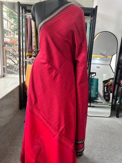 MARRON DHANIAKHALI SAREE