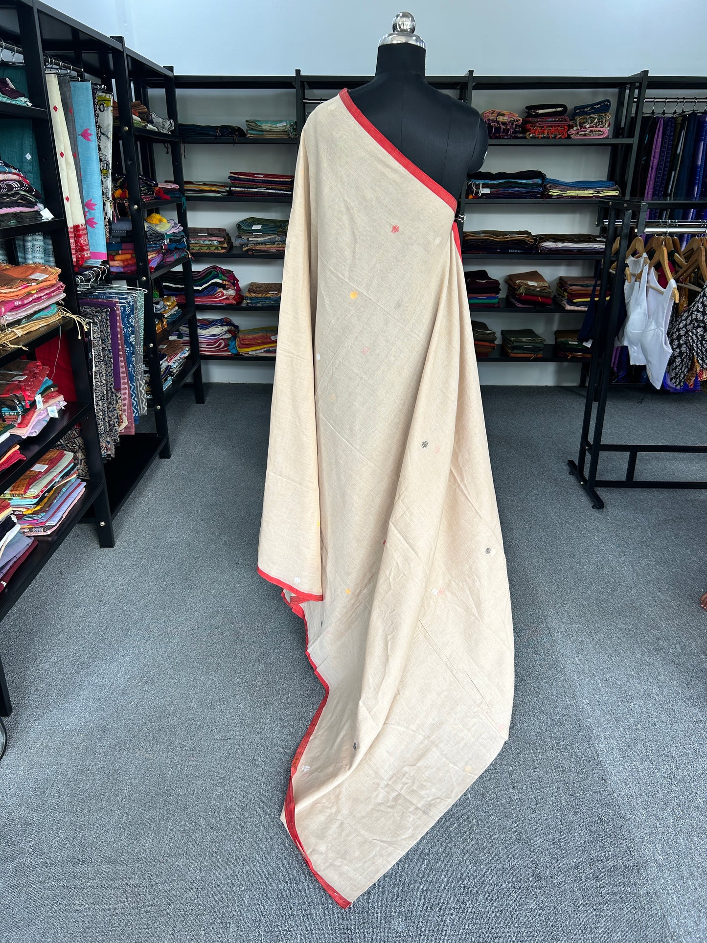 BIEGE JAMDANI SAREE