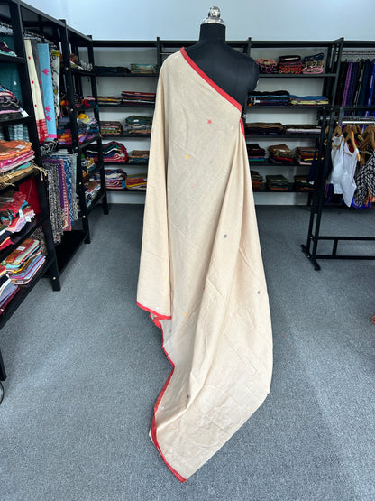 BIEGE JAMDANI SAREE