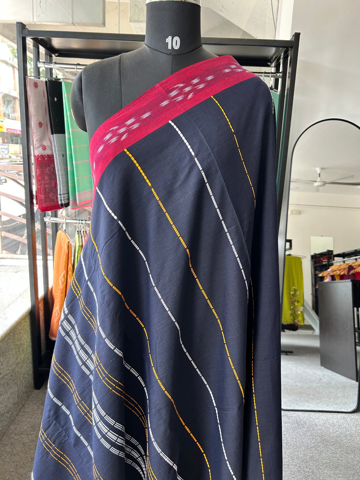 BLUE BEGAMPURI SAREE