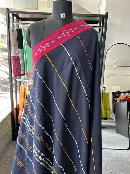 BLUE BEGAMPURI SAREE