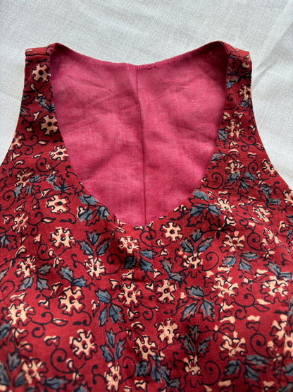 RED COTTON BLOUSE