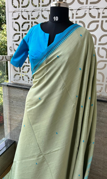 GREEN DHANIAKHALI SAREE