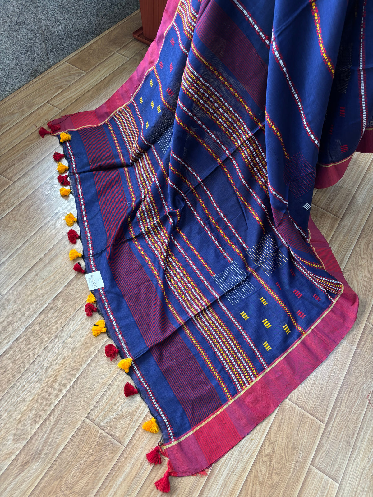 NAVY BLUE JAMDANI SAREE