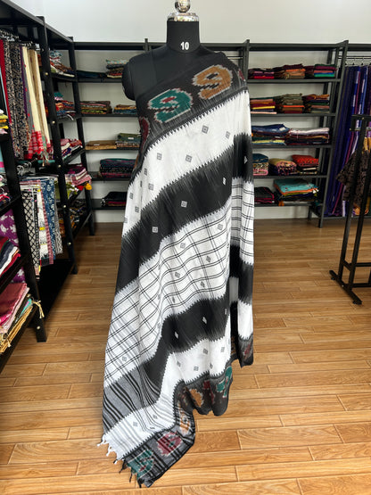 BLACK DHANIAKHALI SAREE