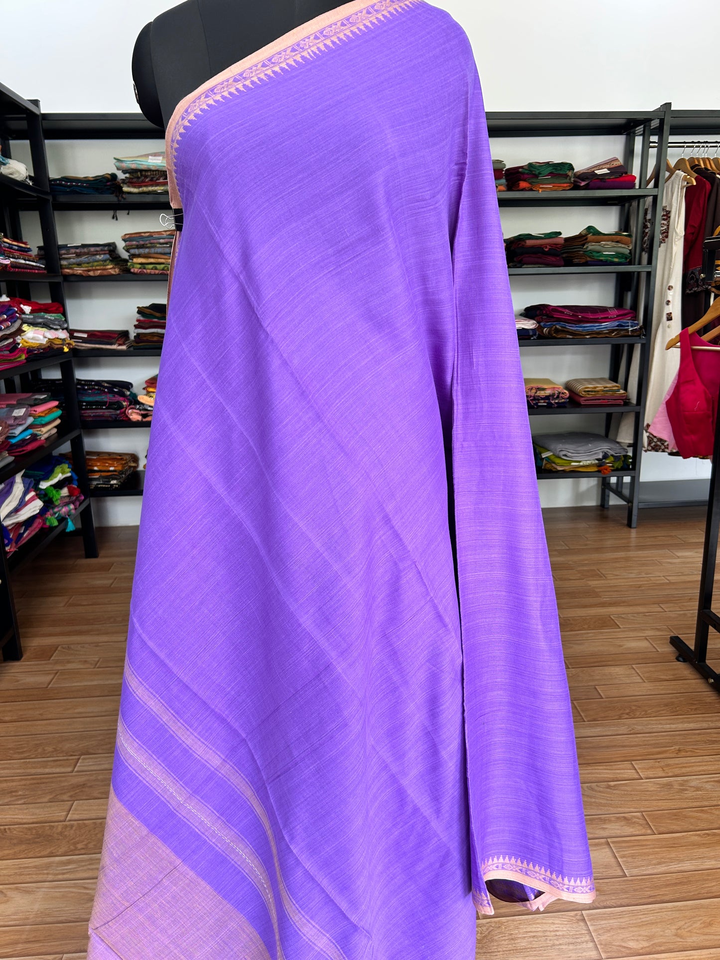 PURPLE DHANIAKHALI SAREE