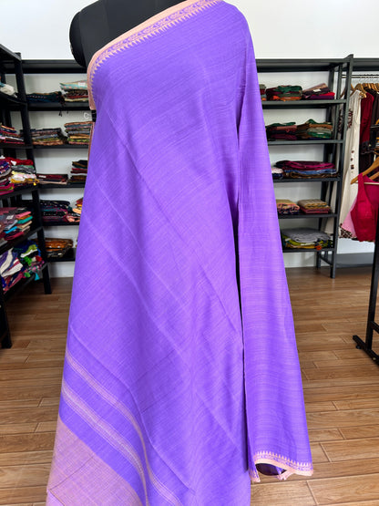 PURPLE DHANIAKHALI SAREE