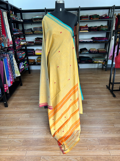 YELLOW DHANIAKHALI SAREE