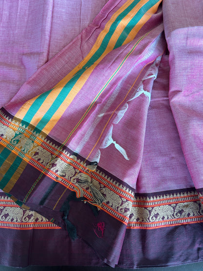 PINK NARAYANPET SAREE
