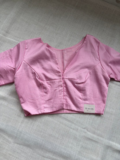 LIGHT PINK COTTON BLOUSE