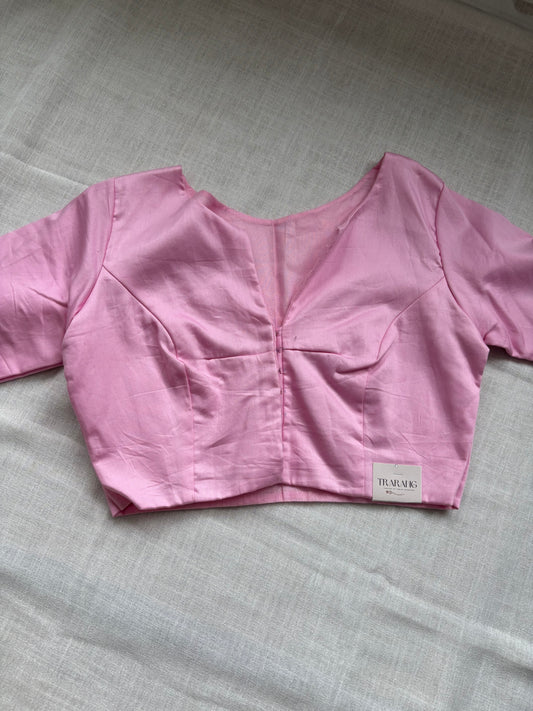 LIGHT PINK COTTON BLOUSE