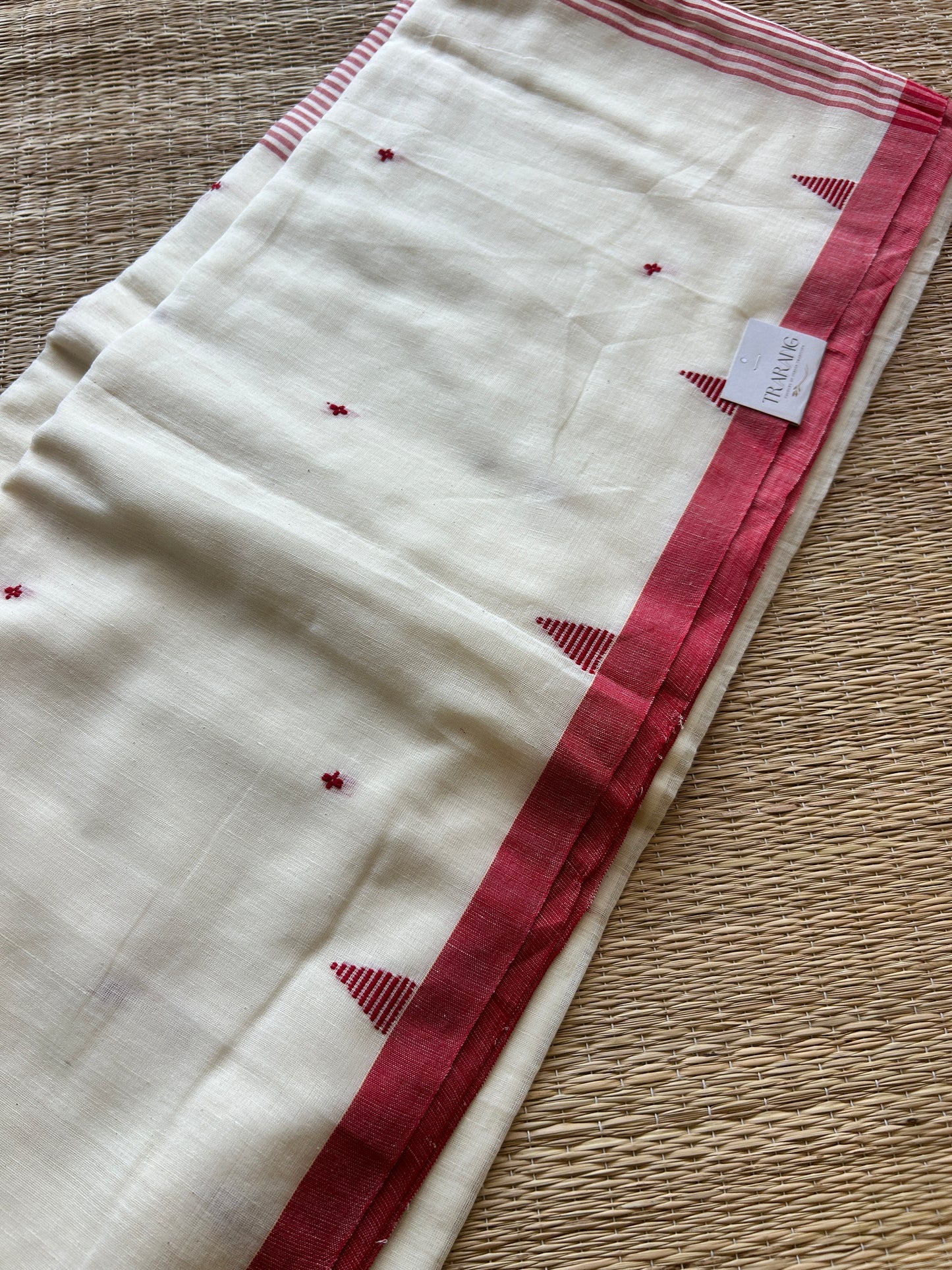 WHITE JAMDANI SAREE