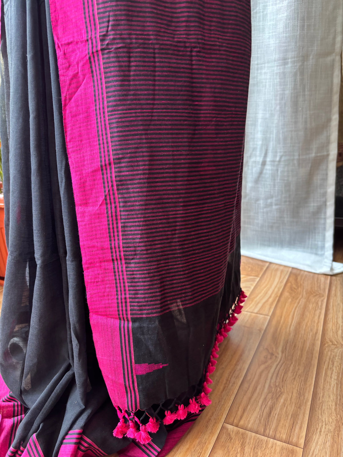 BLACK JAMDANI SAREE