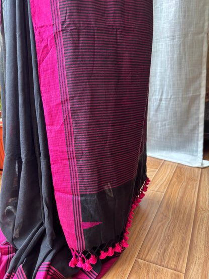 BLACK JAMDANI SAREE