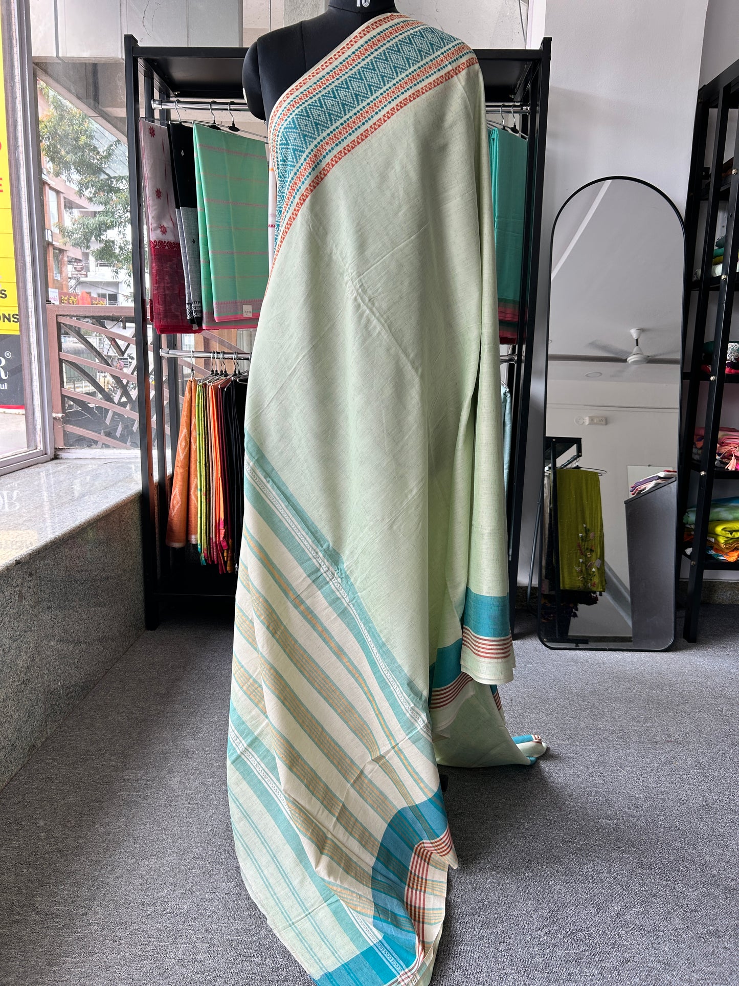 GREEN DHANIAKHALI SAREE