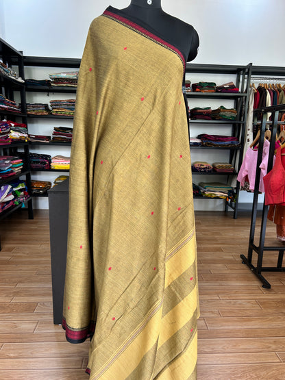 BROWN DHANIAKHALI SAREE