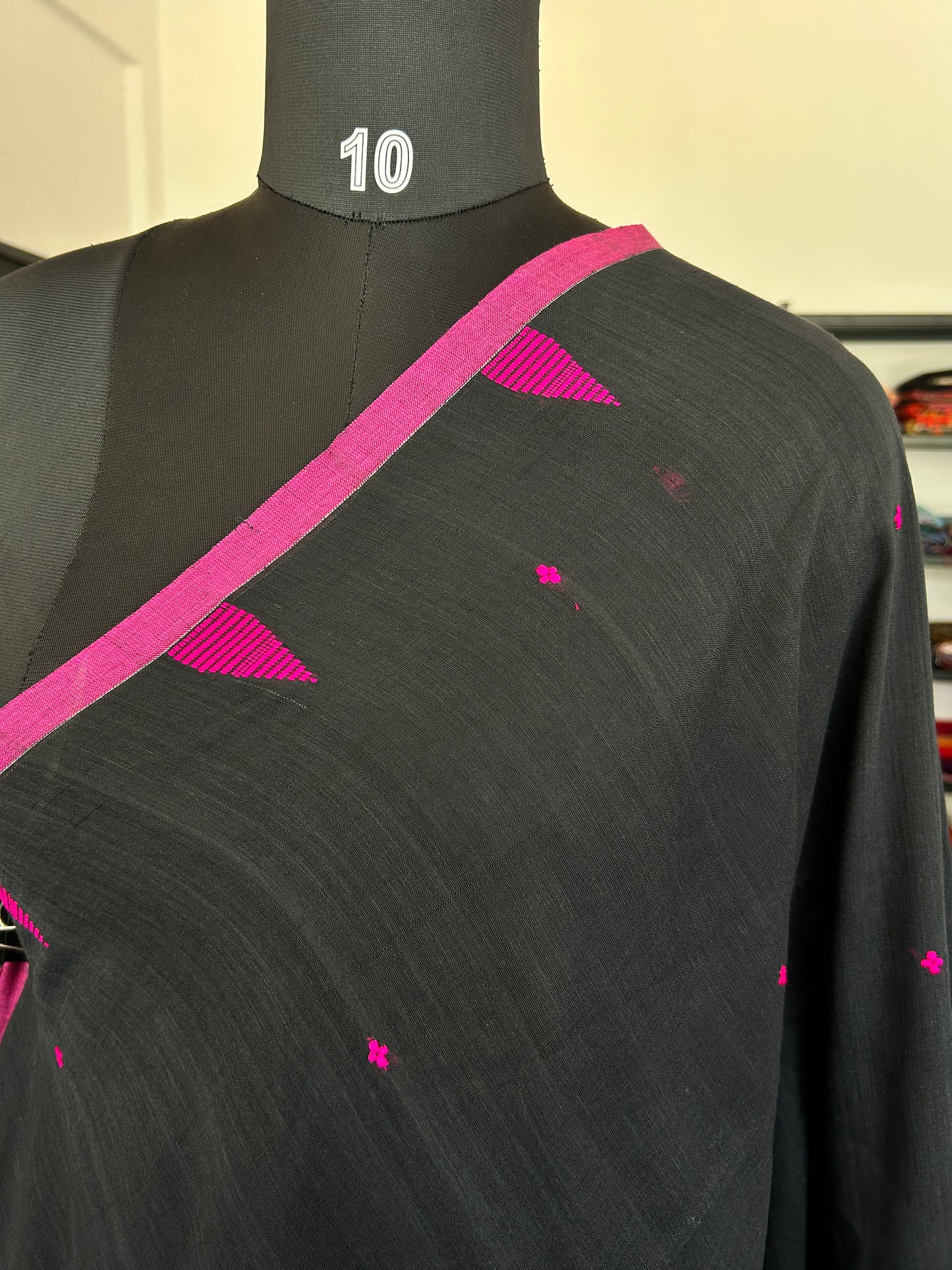 BLACK JAMDANI SAREE