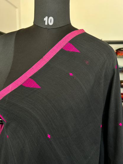 BLACK JAMDANI SAREE