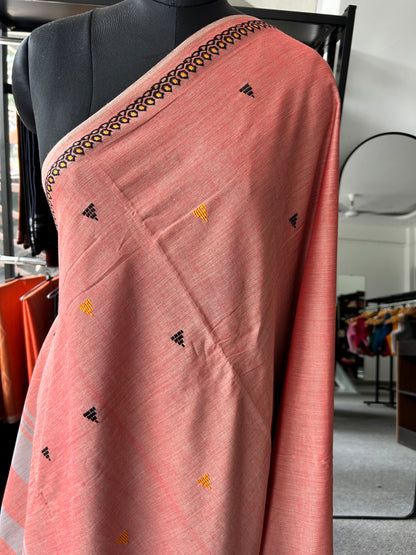 PEACH DHANIAKHALI SAREE