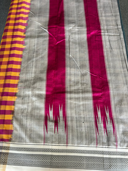 CHECKS HANDLOOM ILKAL SAREE