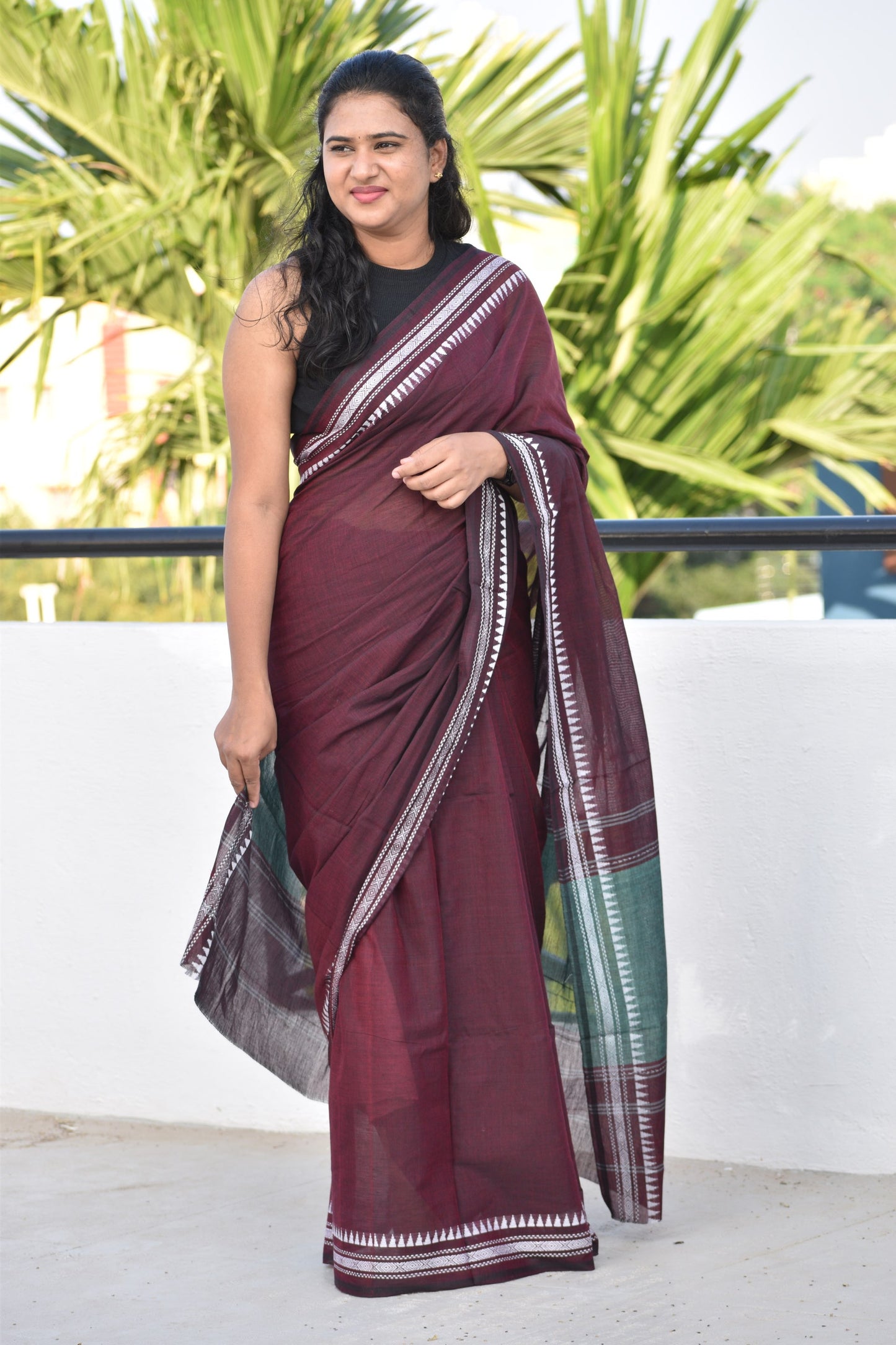 BROWN DHANIAKHALI SAREE