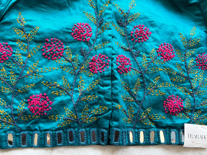 Blue Embroidered blouse