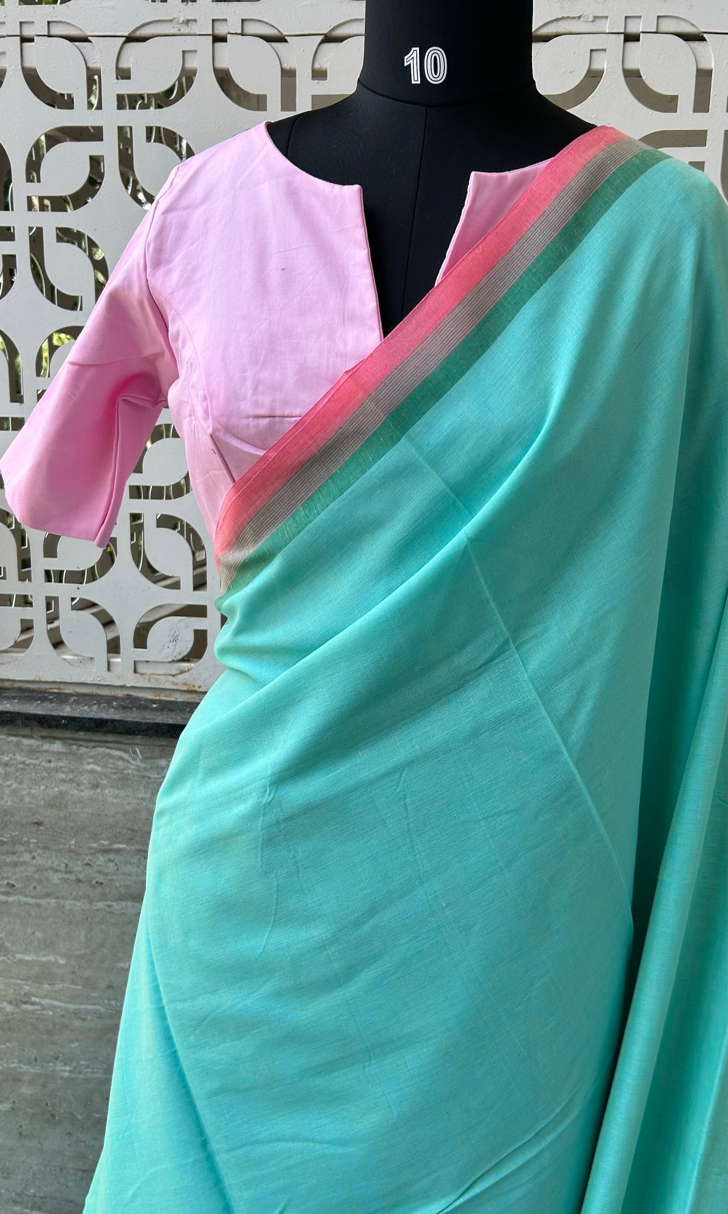 BLUE DHANIAKHALI SAREE