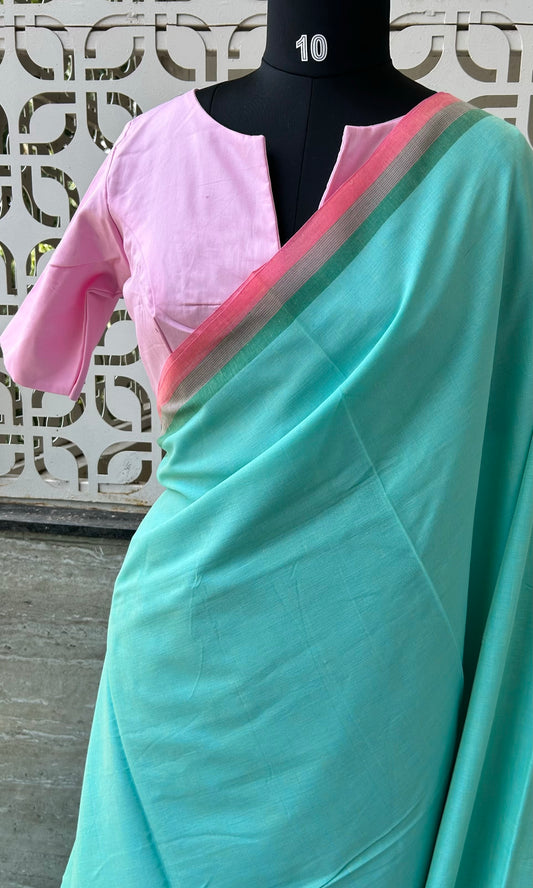 BLUE DHANIAKHALI SAREE
