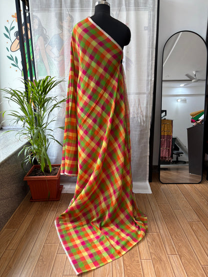 ORANGE INSPIRED BHUJODI SAREE