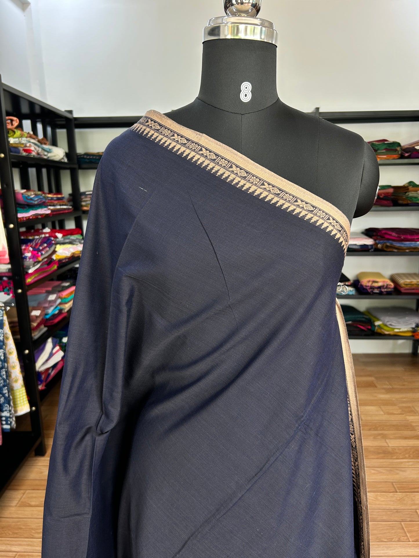 BLACK DHANIAKHALI SAREE