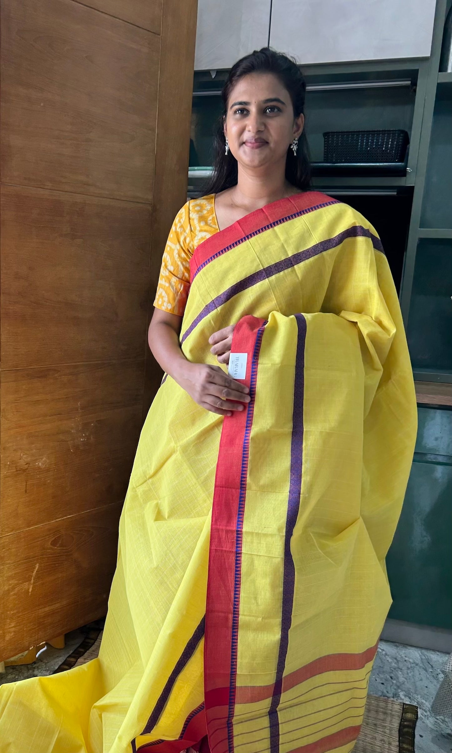 YELLOW NARAYANPET SAREE