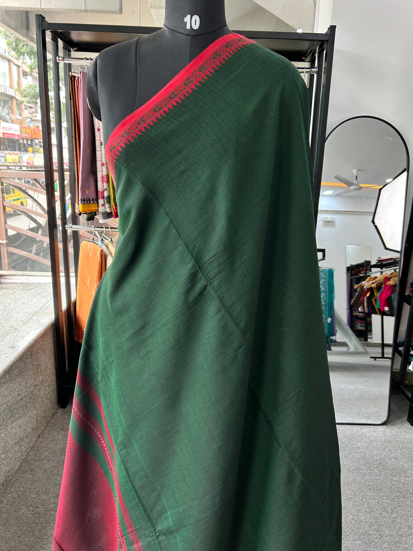 GREEN DHANIAKHALI SAREE