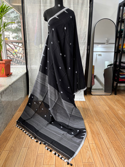 BLACK JAMDANI SAREE