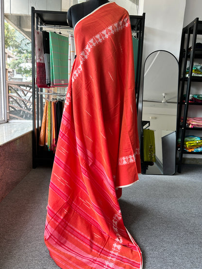 ORANGE DHANIAKHALI SAREE