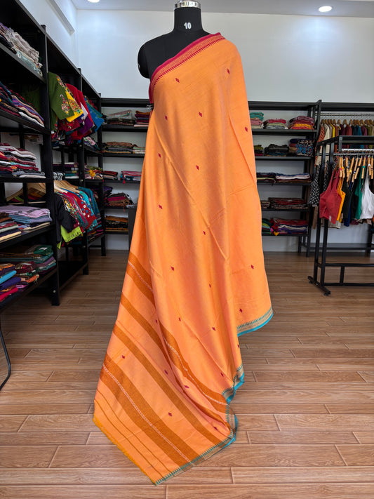 ORANGE DHANIAKHALI SAREE