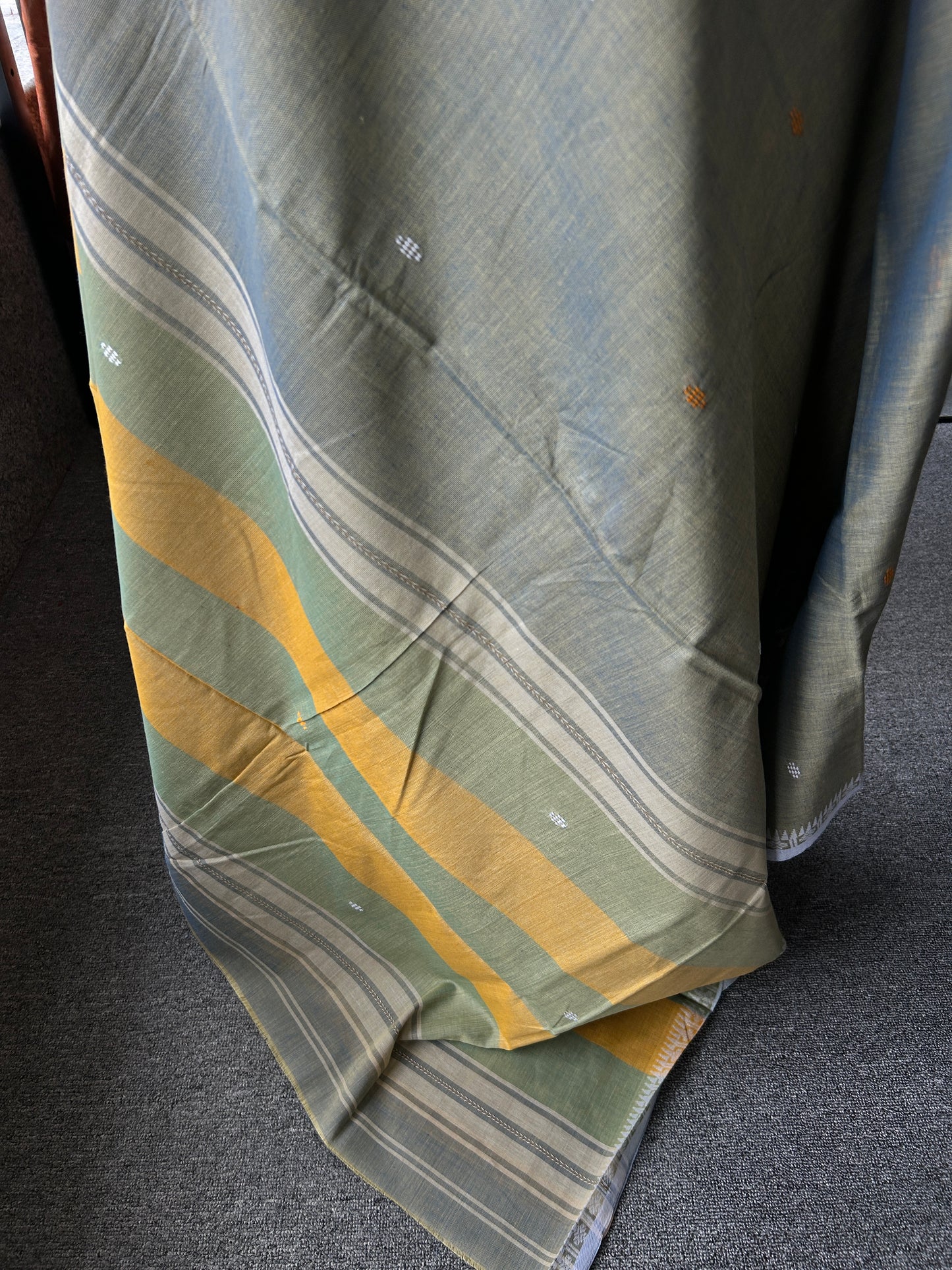 GREY DHANIAKHALI SAREE